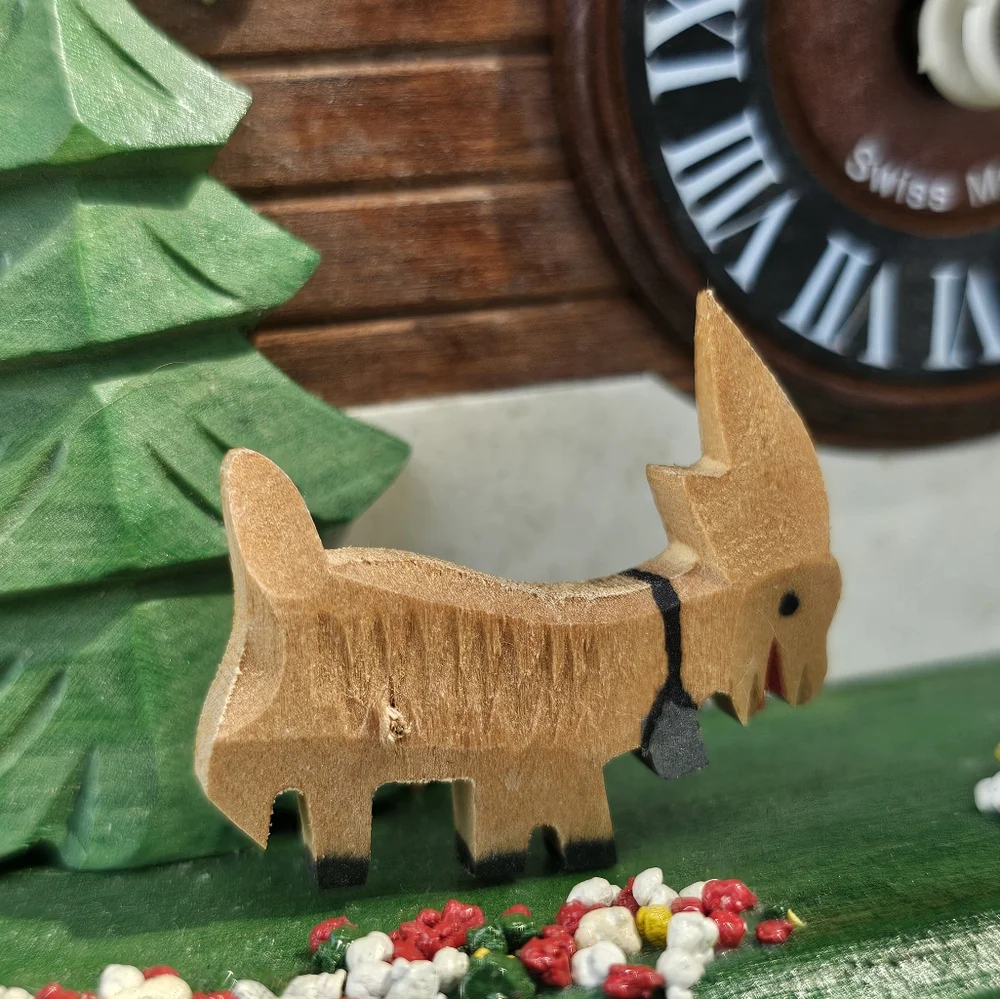 Lötscher Swiss Cuckoo Clock Goats At Play Miller’s Chalet Style Vintage Untested